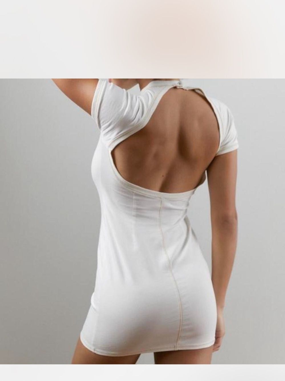 Urban Outfitters Out from Under Rita Cream Open-Back Bodycon Dress M